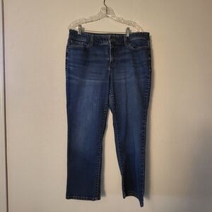 St. John's Bay Blue Straight Leg Jeans Classic Fit